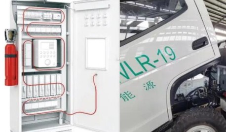 广州飞升恒流计量泵在新能源锂电池舱灭火器的应用